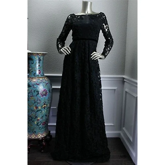 Burberry | Dresses | 650 Nwt Burberry Prorsum Embroidered Sheer Lace  Bustier Long Gown 8 | Poshmark